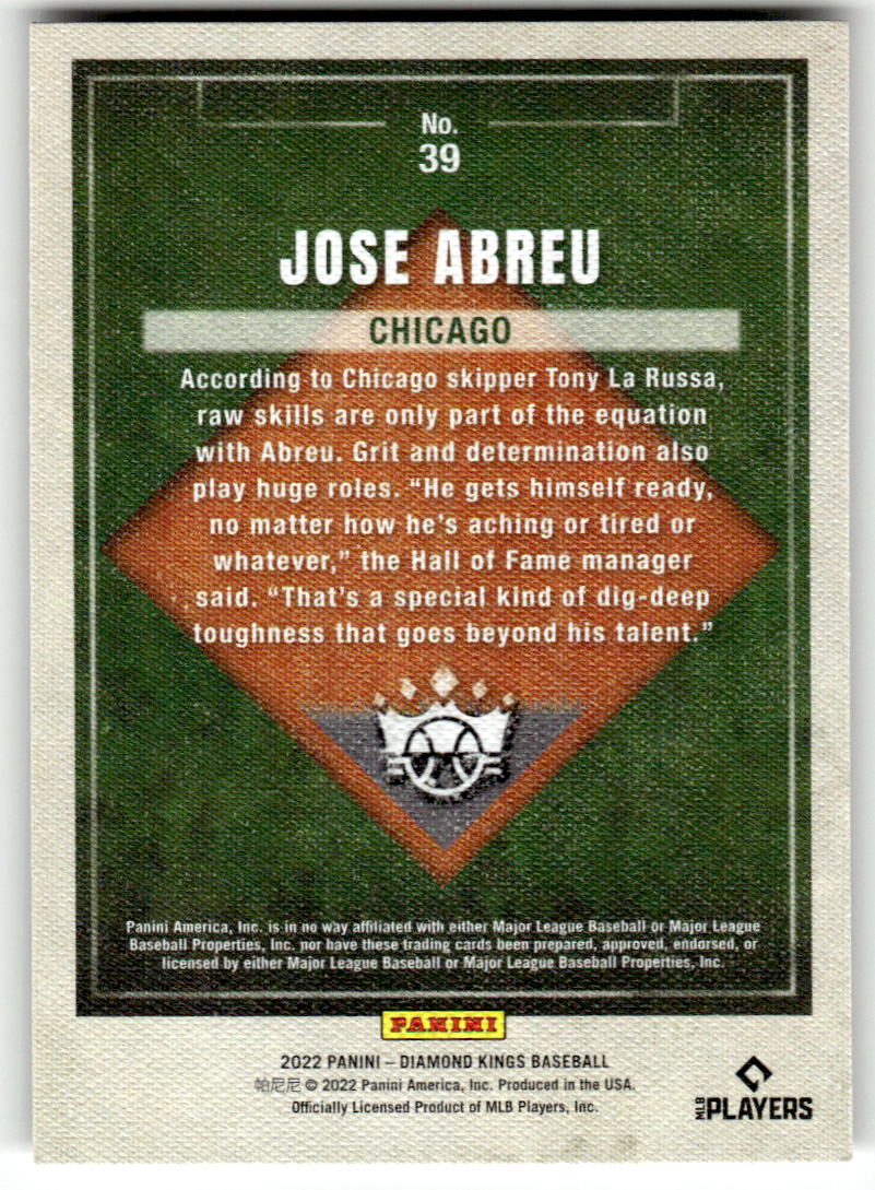 2022 Panini Diamond Kings #39 Jose Abreu