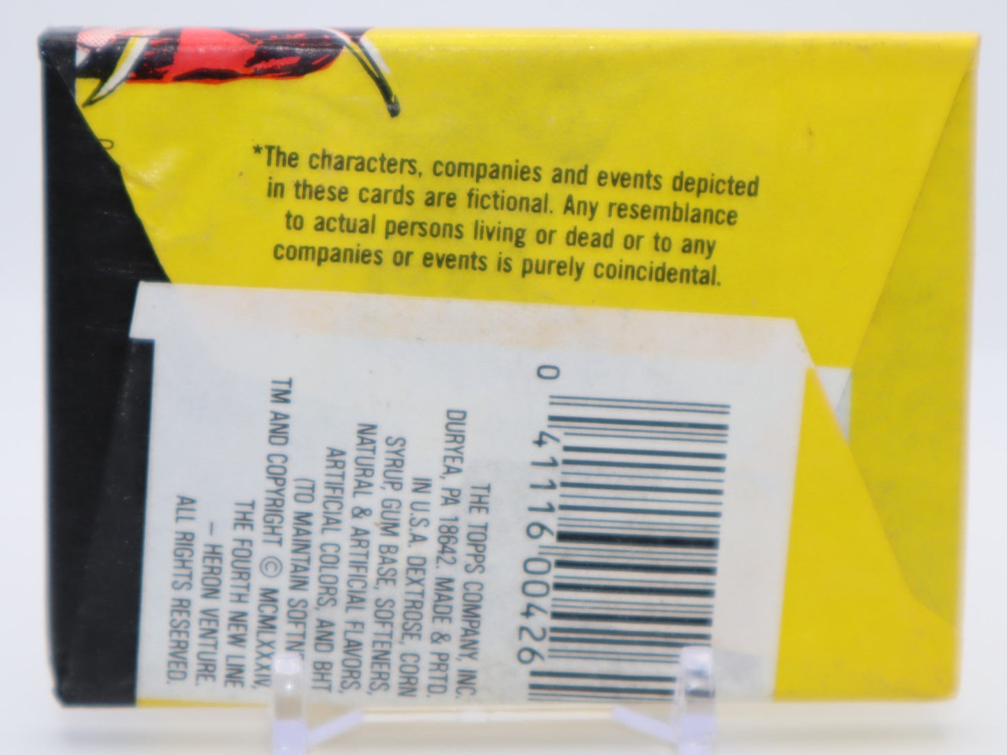 1984 Topps Fright Flicks Trading Cards Wax Pack - Collectibles