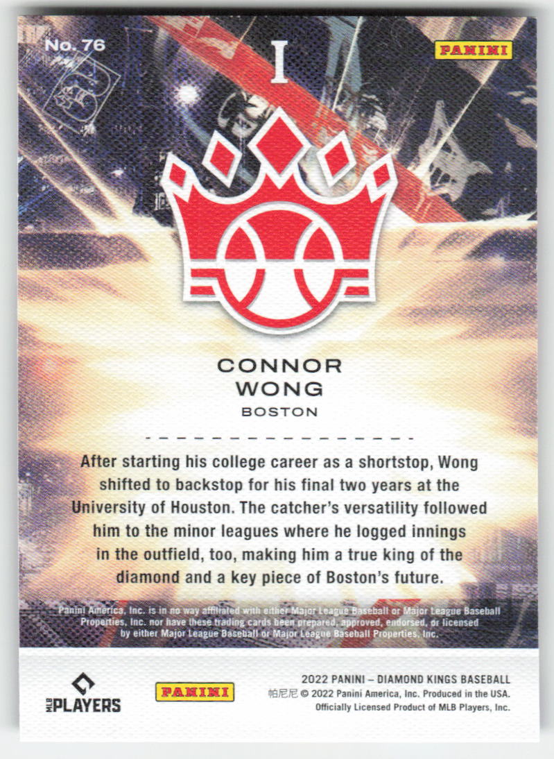 2022 Panini Diamond Kings #76 Connor Wong