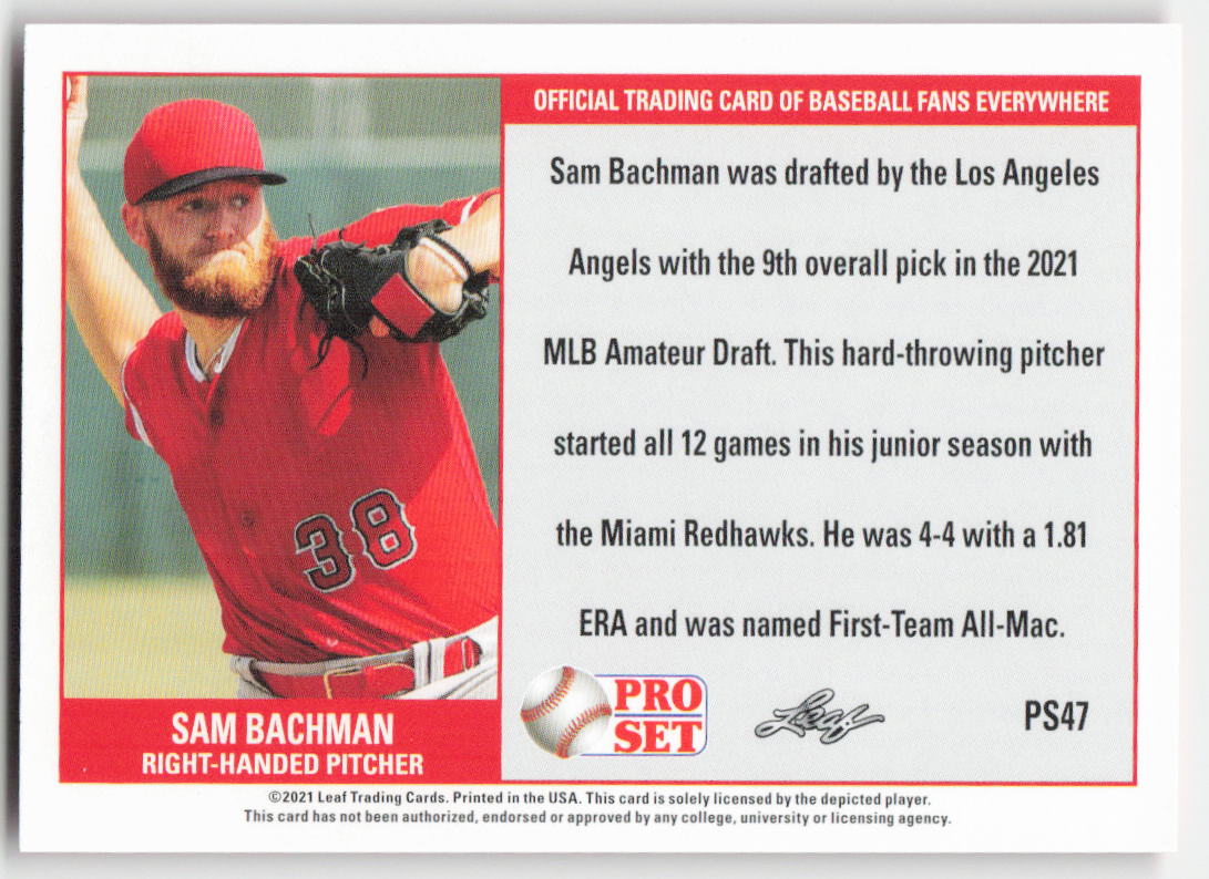 2021 Pro Set #PS47 Sam Bachman