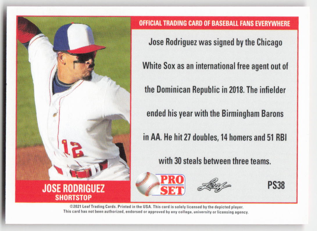 2021 Pro Set #PS38 Jose Rodriguez