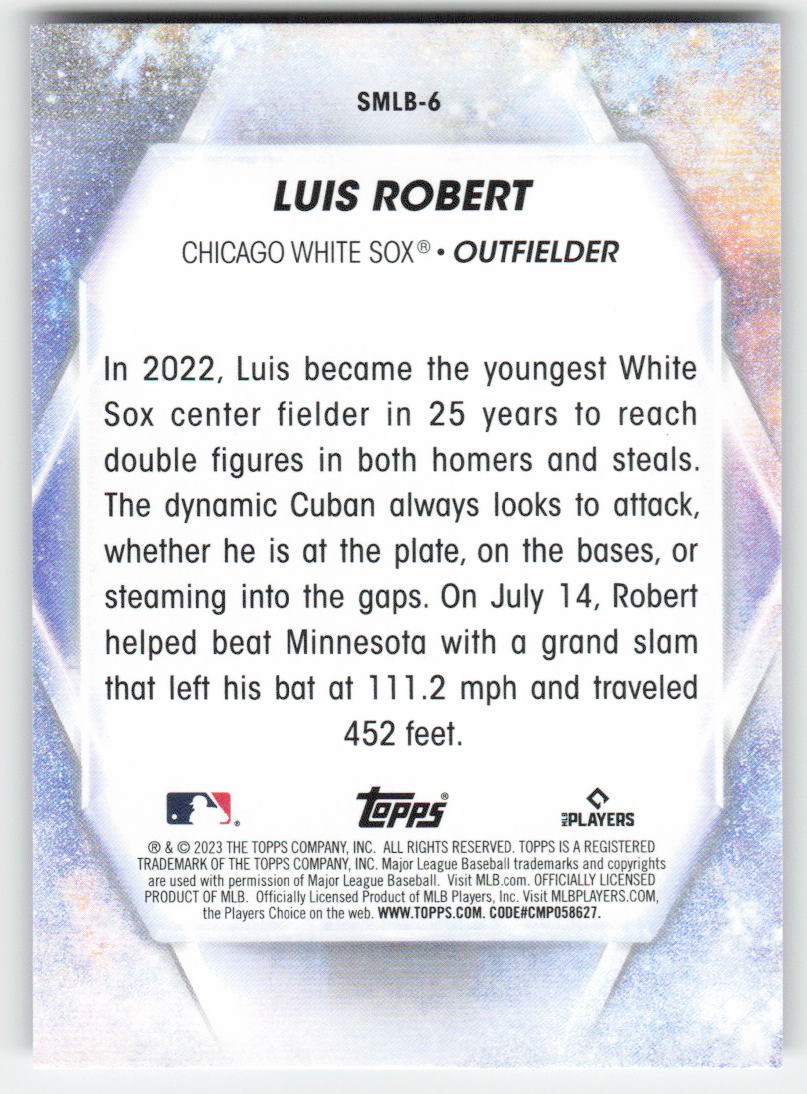 2023 Topps #SMLB-6 Luis Robert Stars of MLB Chicago White Sox 641