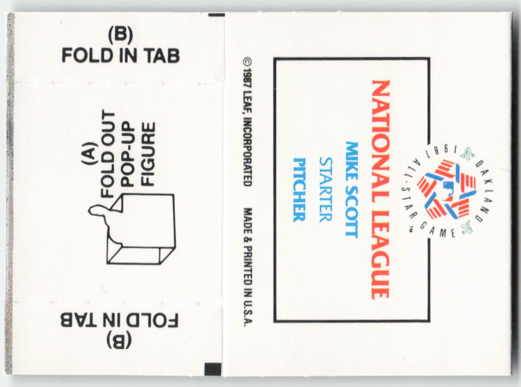 1988 Donruss All-Stars #NNO Mike Scott Stars - Pop-Ups Houston Astros 881