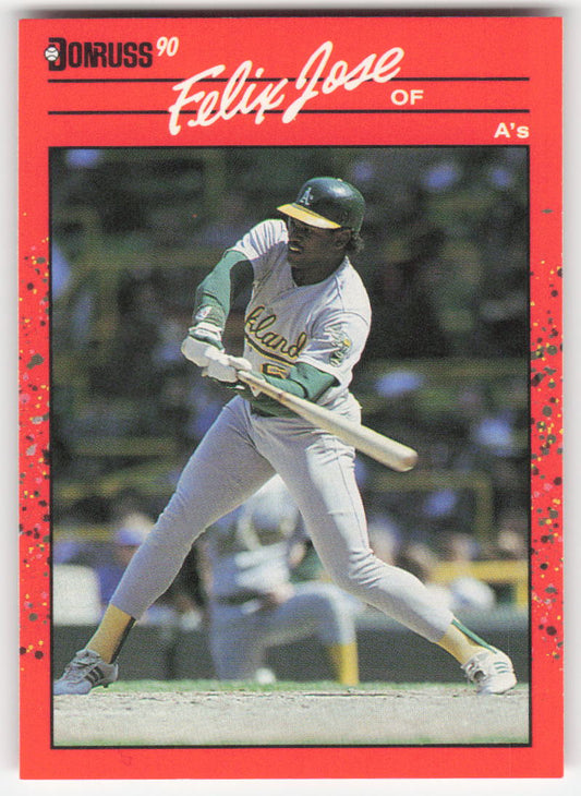 1990 Donruss #564 Felix Jose Oakland Athletics 1630