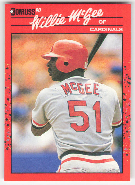 1990 Donruss #632 Willie McGee St. Louis Cardinals 1631