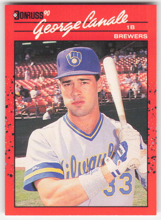 1990 Donruss #699 George Canale Milwaukee Brewers Rookie 1633