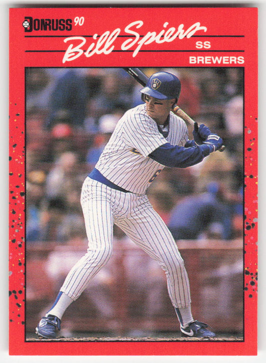 1990 Donruss #382 Bill Spiers Milwaukee Brewers 1651