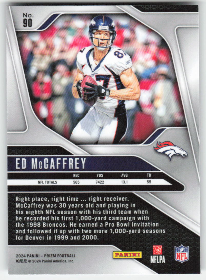 2024 Panini Prizm #90 Ed McCaffrey Denver Broncos FB1-589