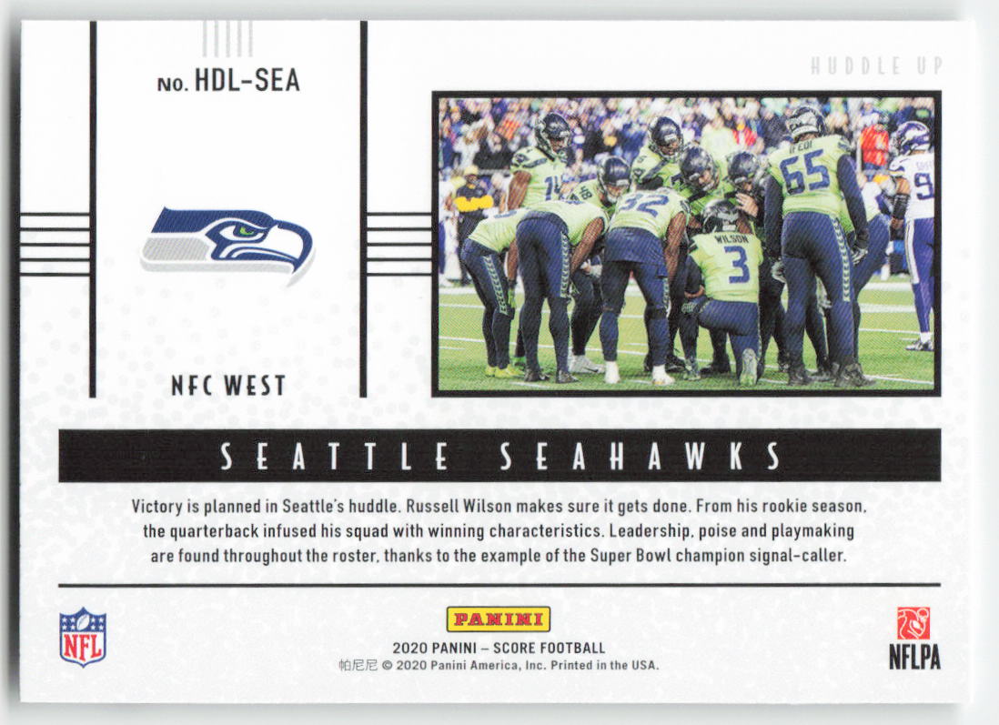 2020 Score #HDL-SEA Seattle Seahawks Huddle Up Seattle Seahawks FB1-687