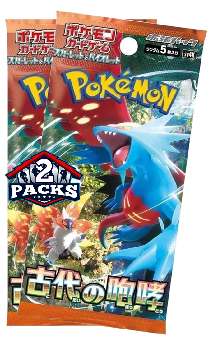 Pokemon TCG: Scarlet & Violet - Ancient Roar Japanese Booster 2pk (5 Cards Each)
