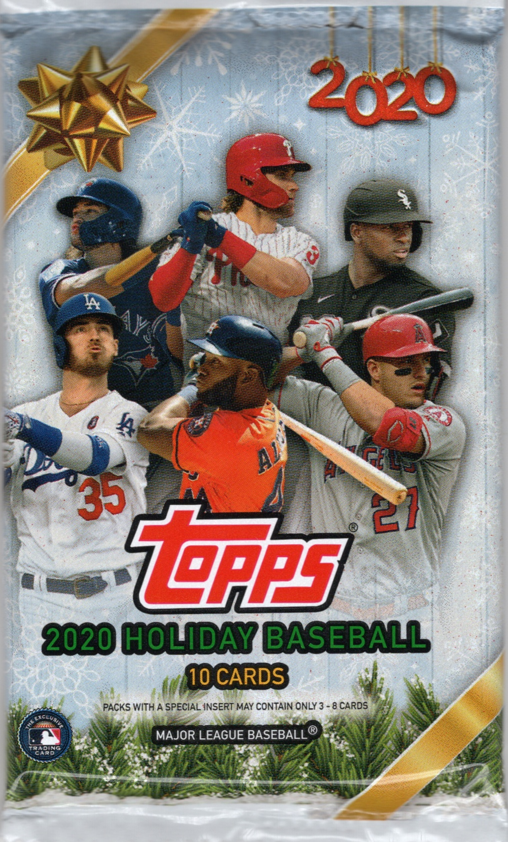 2020 Topps Holiday Baseball Mega Box Pack (10 Cards)