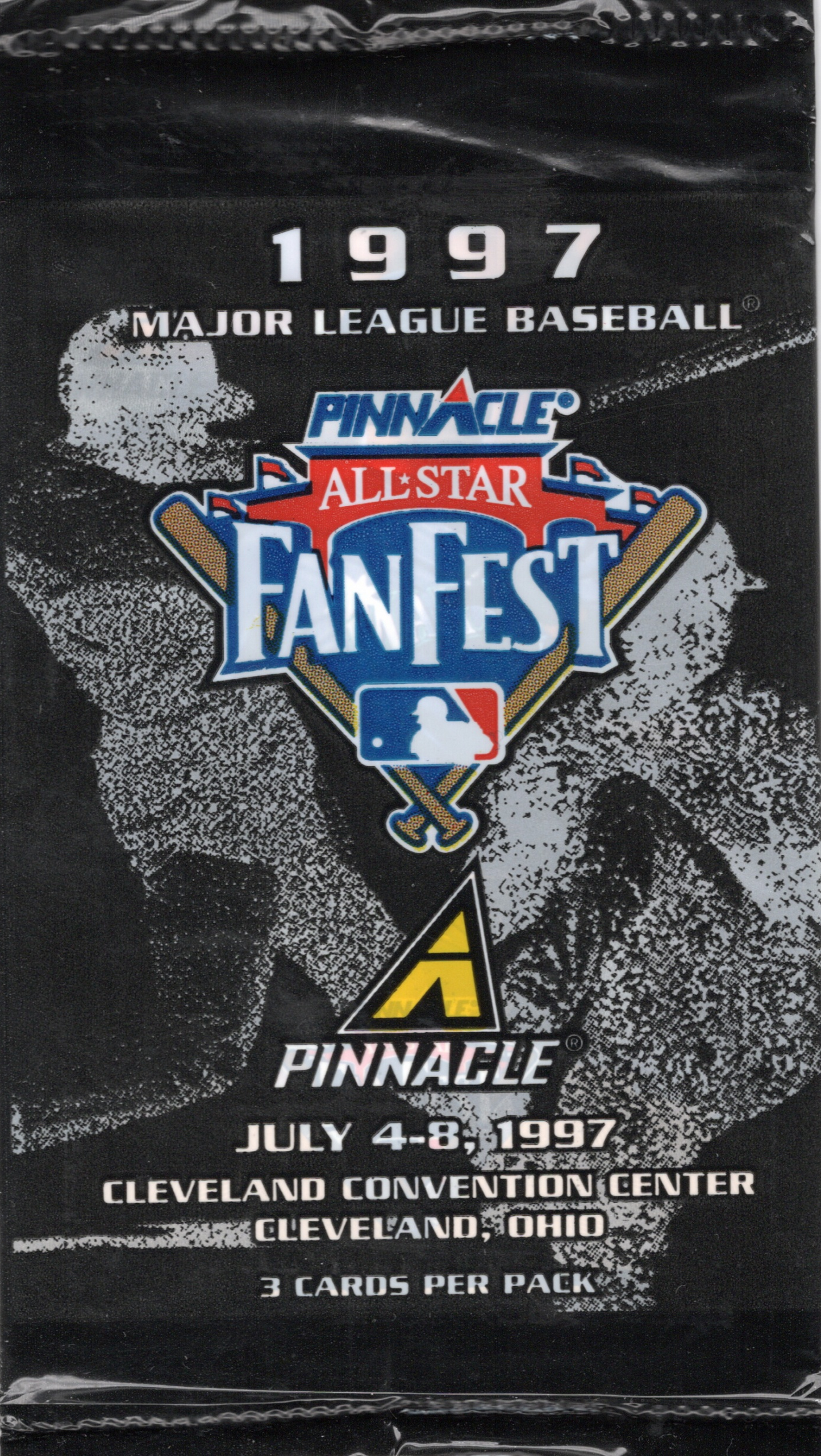 1997 Pinnacle All-Star Fan Fest Baseball Pack (3 Cards)