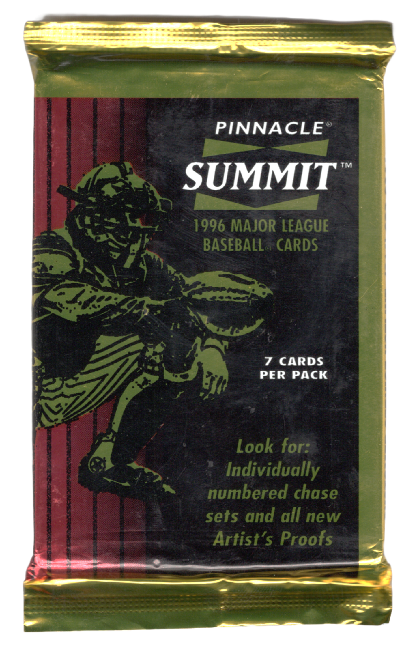 1996 Pinnacle Summit Baseball Hobby Pack (7 Cards)