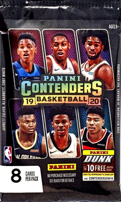 2019-20 Panini Contenders Basketball Blaster Pack (8 Cards) (Copy)