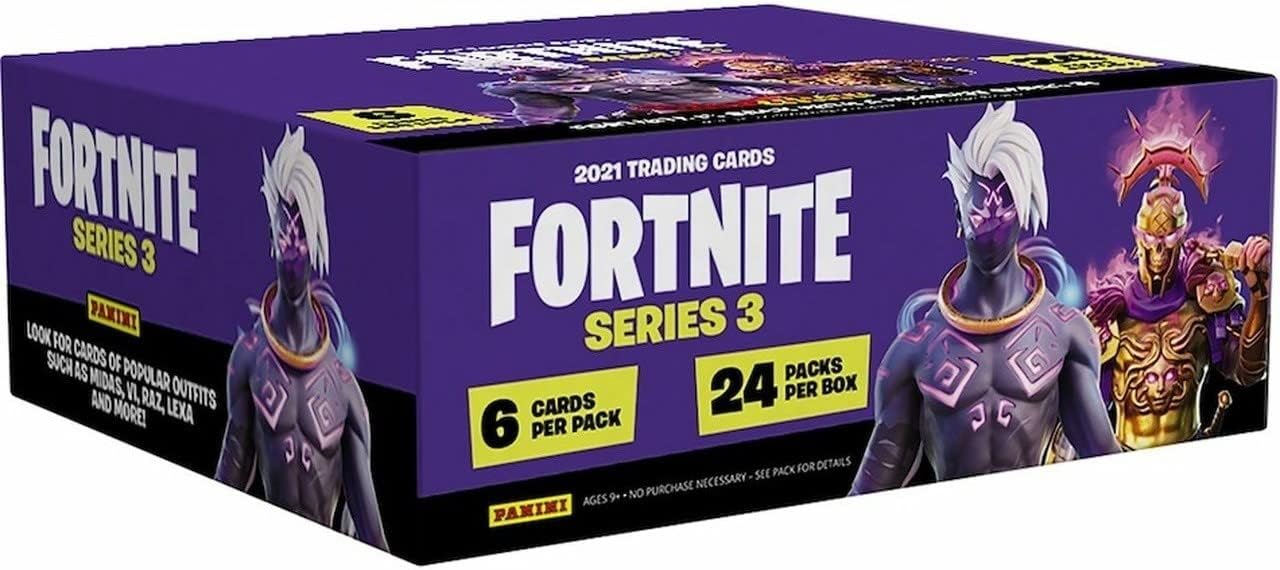 2021 Panini Fortnite Series 3 Trading Cards Hobby Box - 24 Packs