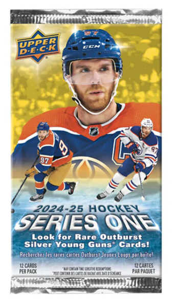 2024-25 Upper Deck Series 1 Hockey Blaster Pack (12 Cards) 2024-25 Upper Deck Series 1 Hockey Blaster Pack (12 Cards)