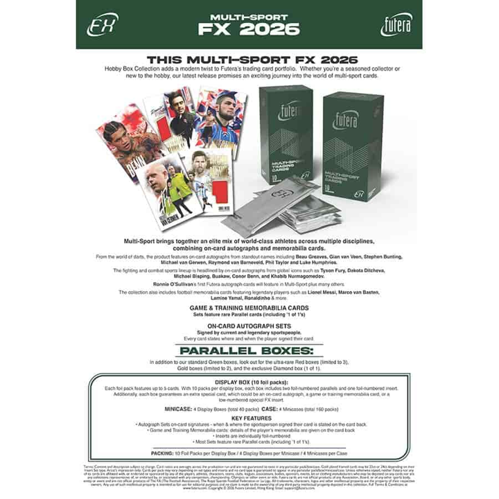 2026 Futera Mult-Sport FX Series 1 Hobby Pack (1 Pack)