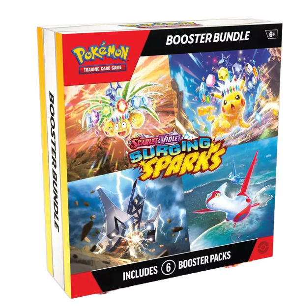 Pokemon TCG: SV Surging Sparks Booster Bundle (6 Packs)