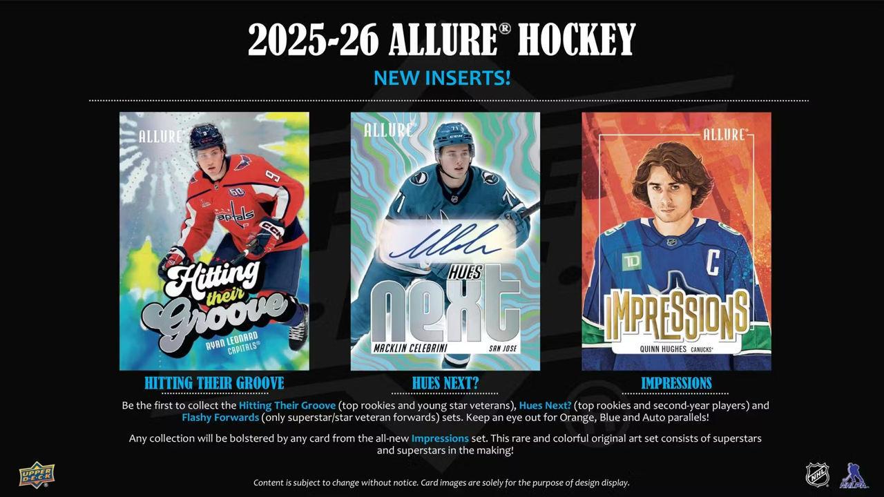 2025-26 Upper Deck Allure Hockey Blaster Box (4 Packs)