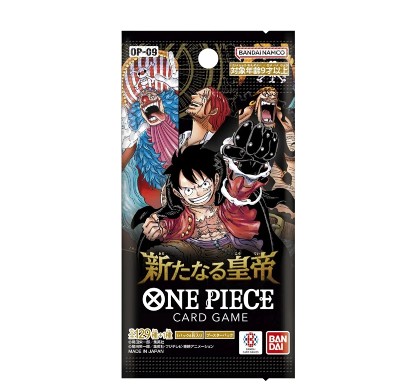 One Piece TCG: OP09 Four Emperor Japanese Booster Pack (6 Cards)