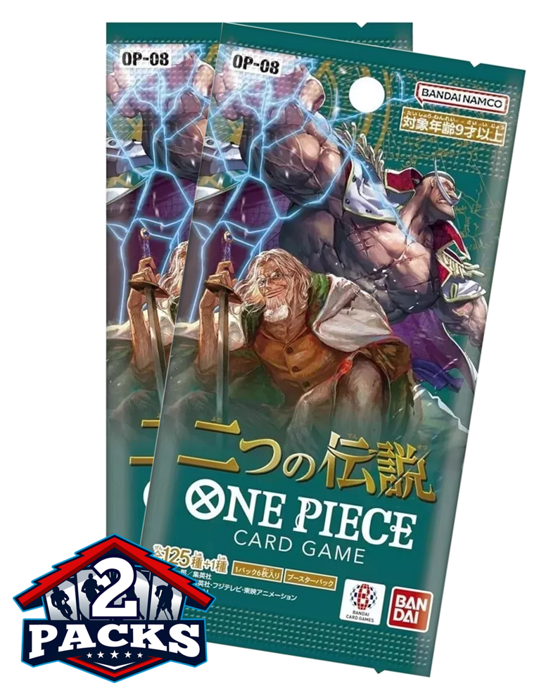 One Piece TCG: OP08 Two Legends Japanese Booster 2pk (6 Cards each)