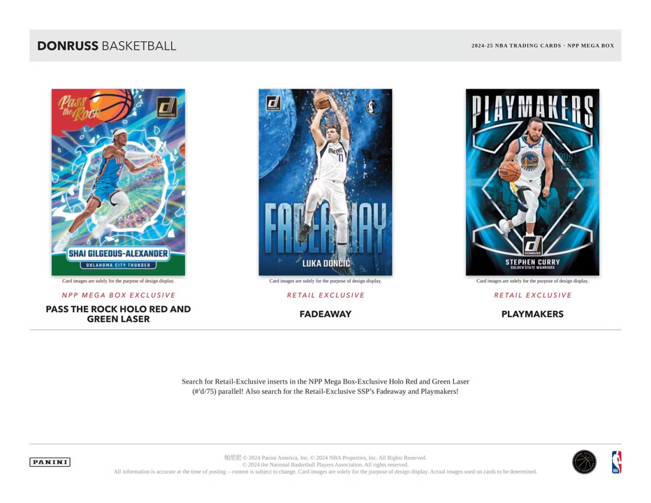 2024-25 Panini Donruss Basketball Mega Box (10 Packs)