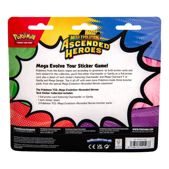 Pokémon: Mega Evolution Ascended Heroes 2026 Tech Sticker Collection (Random)