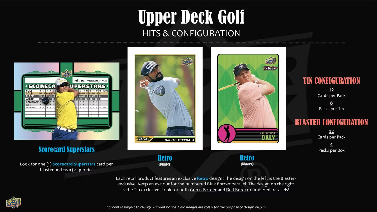 2025 Upper Deck Golf Blaster Box (4 packs)