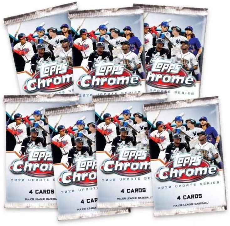 2020 Topps Chrome Update Series Baseball Mega Box (7 Packs)