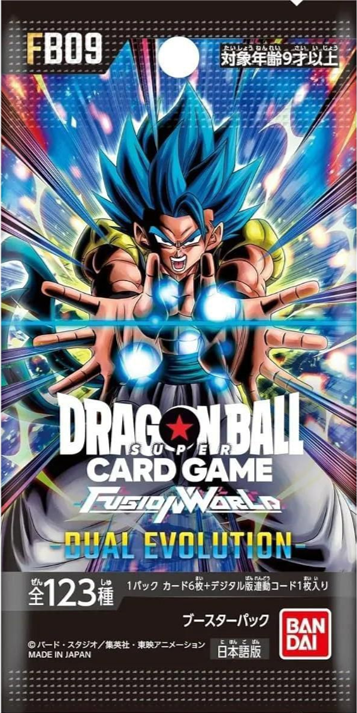 Dragon Ball Super: DUAL EVOLUTION (FB09) Japanese Booster Pack (6 Cards)