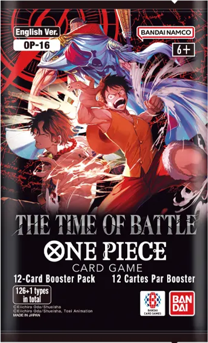 One Piece OP16: THE TIME OF BATTLE English Booster Pack (12 Cards)