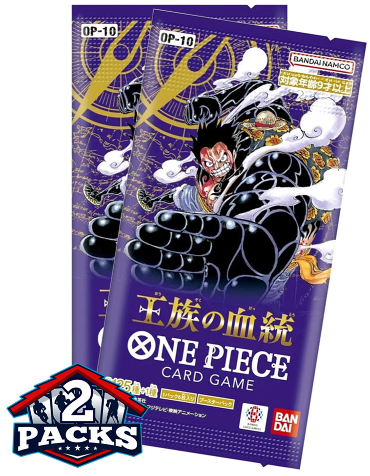 One Piece TCG: OP10 Royal Bloodline Japanese Booster 2pk (6 Cards each)
