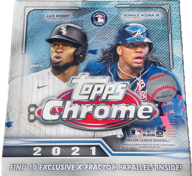 2021 Topps Chrome Baseball Monster Box (10 Packs)