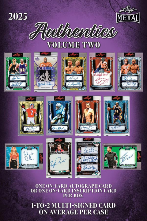 2025 Leaf Metal Authentics Volume 2 Hobby Box (1 AUTO)