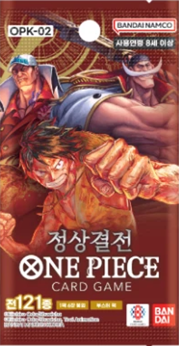 One Piece OPK02: PARAMOUNT WAR Korean Booster Pack (6 Cards)