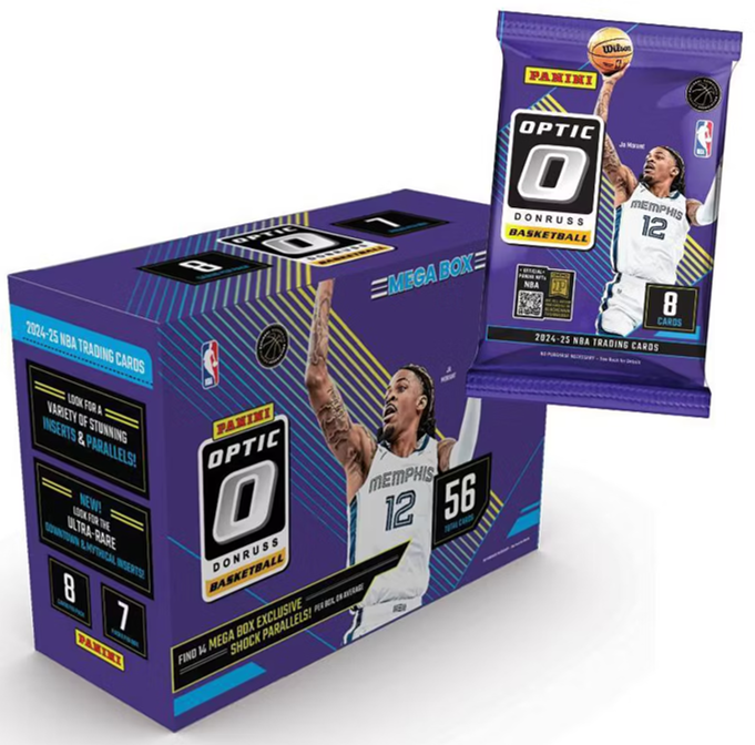 2024-25 Panini Optic Basketball Mega Box Pack (8 Cards)
