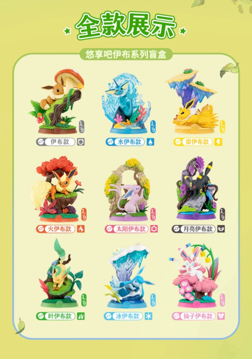 Pokemon: Enjoy! Eevee Forest Adventure Series 3 Figure Blind Box (Japanese)