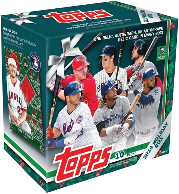 2019 Topps Holiday Baseball Mega Box (10 Packs)
