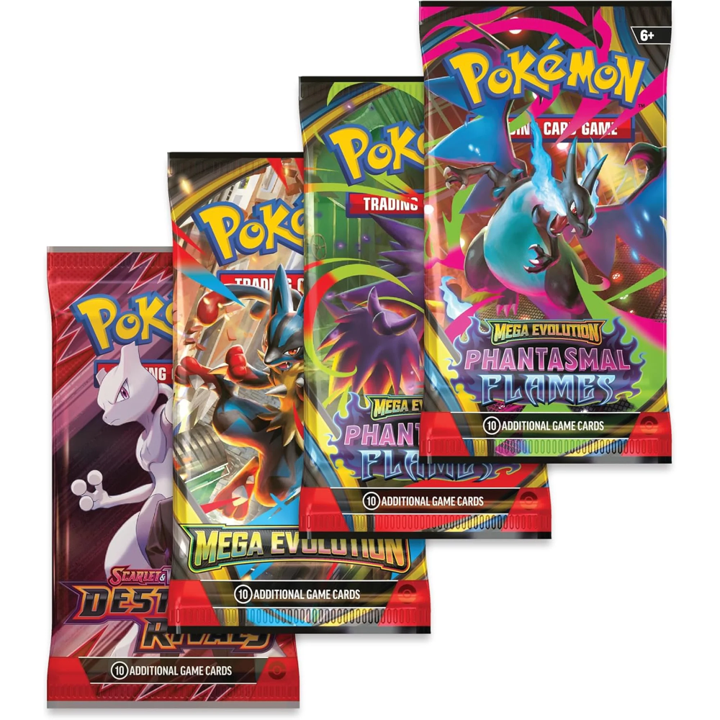 Pokemon: Mega Charizard Tin (4 Packs)