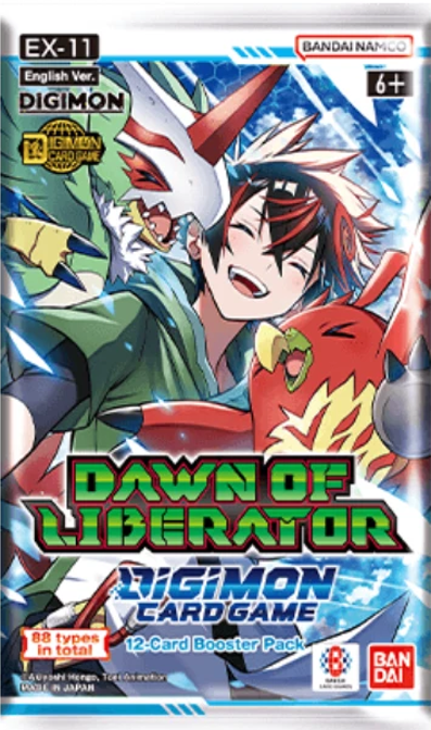 Digimon EX11: DAWN OF LIBERATOR Booster Pack (12 Cards)
