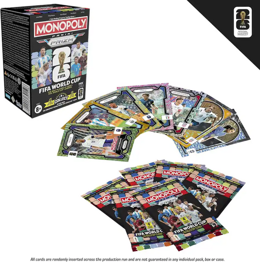 2026 Panini Prizm Monopoly FIFA World Cup Soccer Blaster Pack (4 Cards)