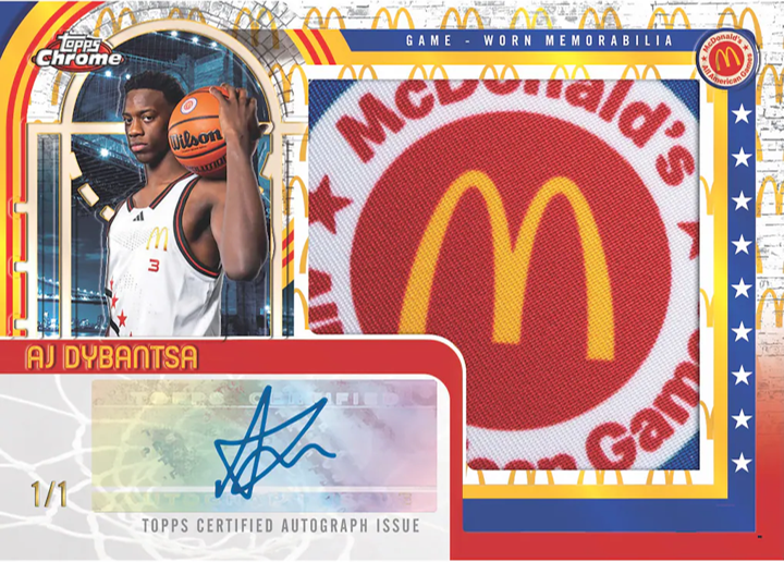 2025 Topps Chrome McDonalds All American Basketball Mega Box Pack (10 Cards)