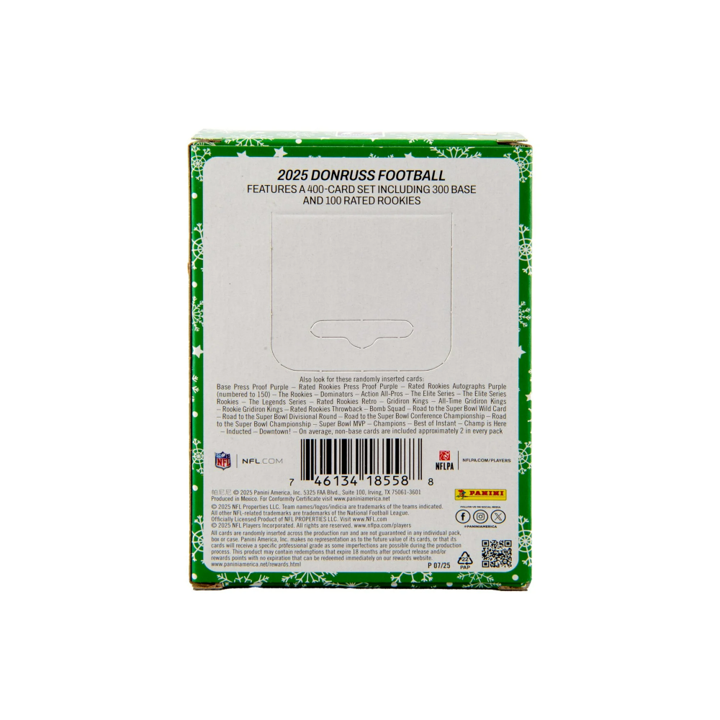 2025 Panini Donruss Football Holiday Tin (3 Packs)