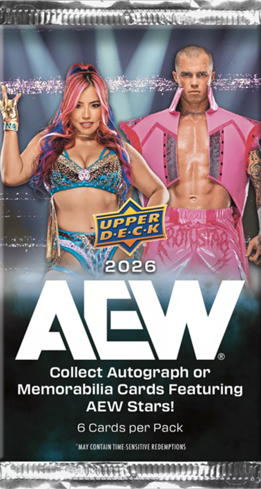 2026 Upper Deck AEW Wrestling Blaster Box (6 Packs)