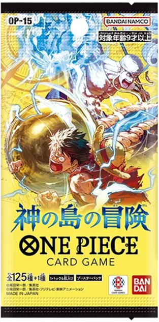 One Piece OP15: Adventure on Kami's Island Japanese Booster Pack (6 Cards)