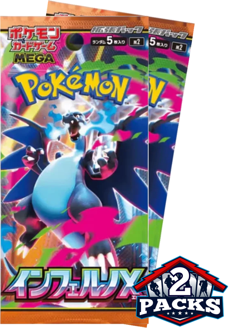 Pokemon TCG: Inferno X (M2) Japanese Booster 2pk (5 Cards each)