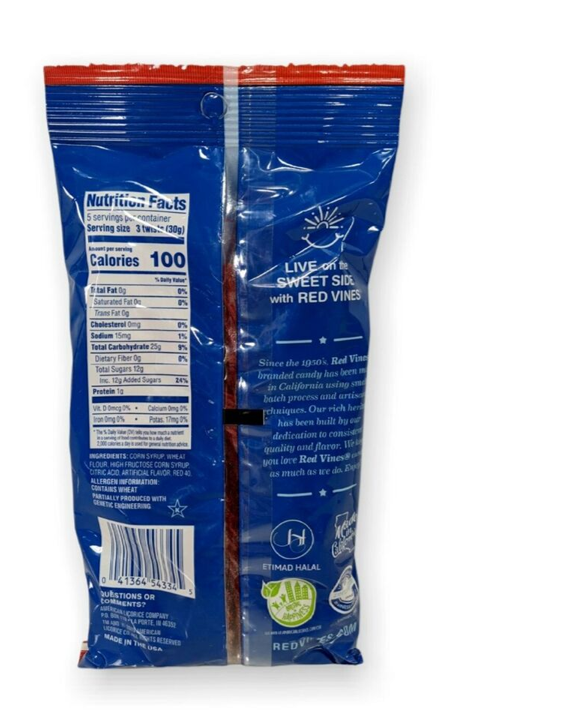 RED VINES Original Red Licorice Twists 5.5oz Bag - Snacks