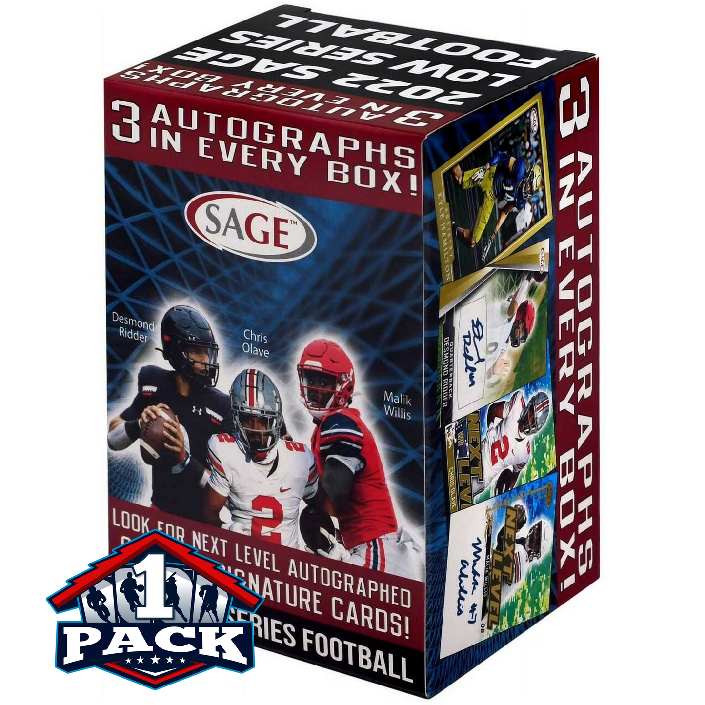 2025 Sage Low Series Football Blaster Pack (9 Cards)