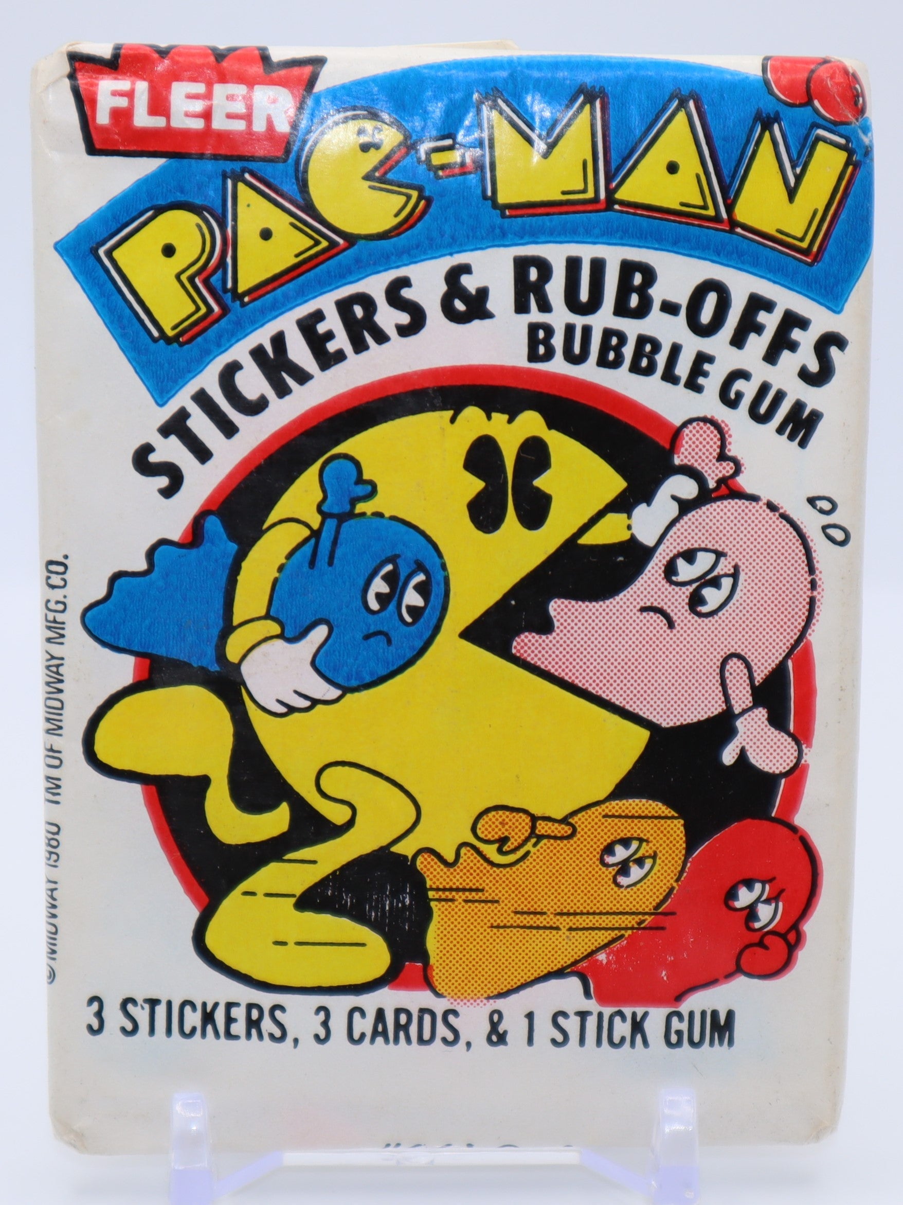 1980 Fleer Pac - Man Trading Cards Wax Pack - Collectibles