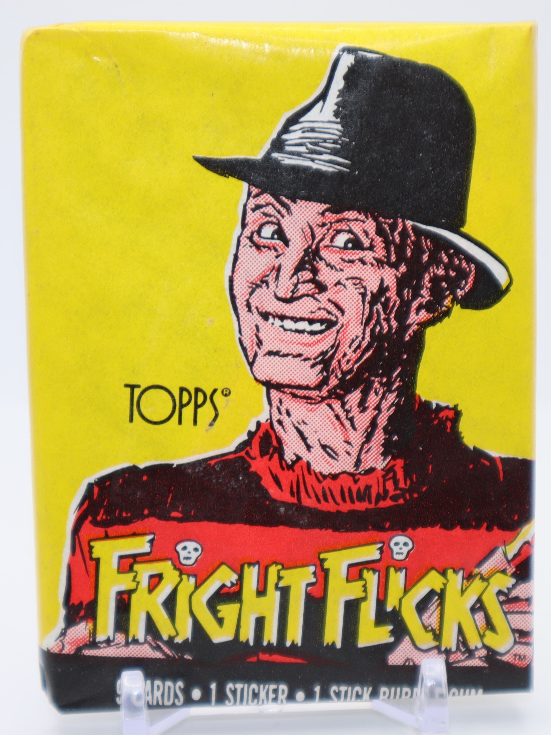 1984 Topps Fright Flicks Trading Cards Wax Pack - Collectibles